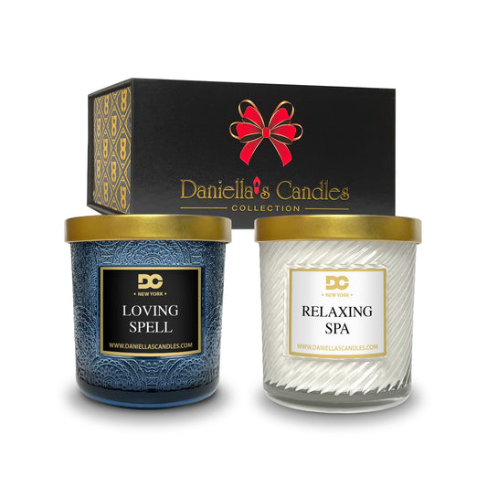 Aromatherapy Candle Gift Set - Loving Spell & Relaxing Spa-0