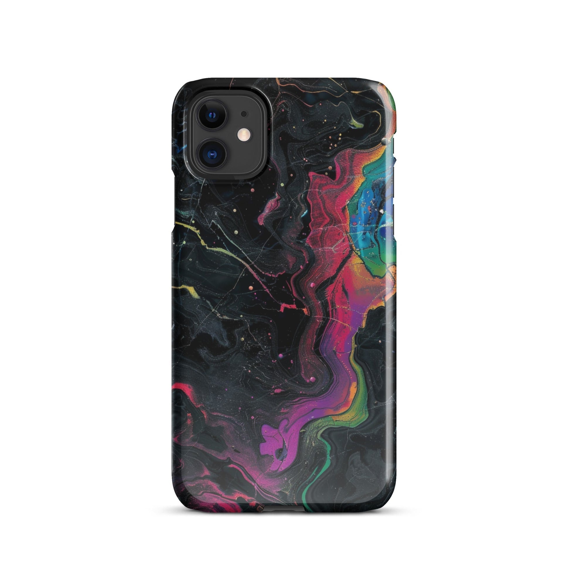 Black rainbow Phone case for iPhone-0