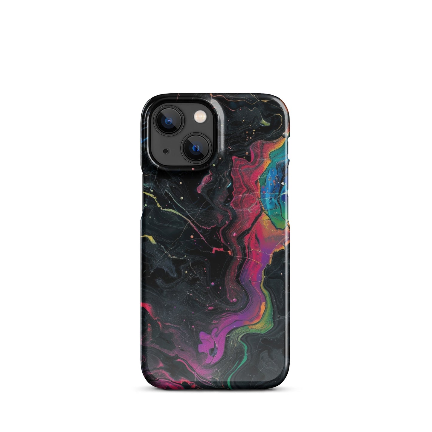 Black rainbow Phone case for iPhone-14