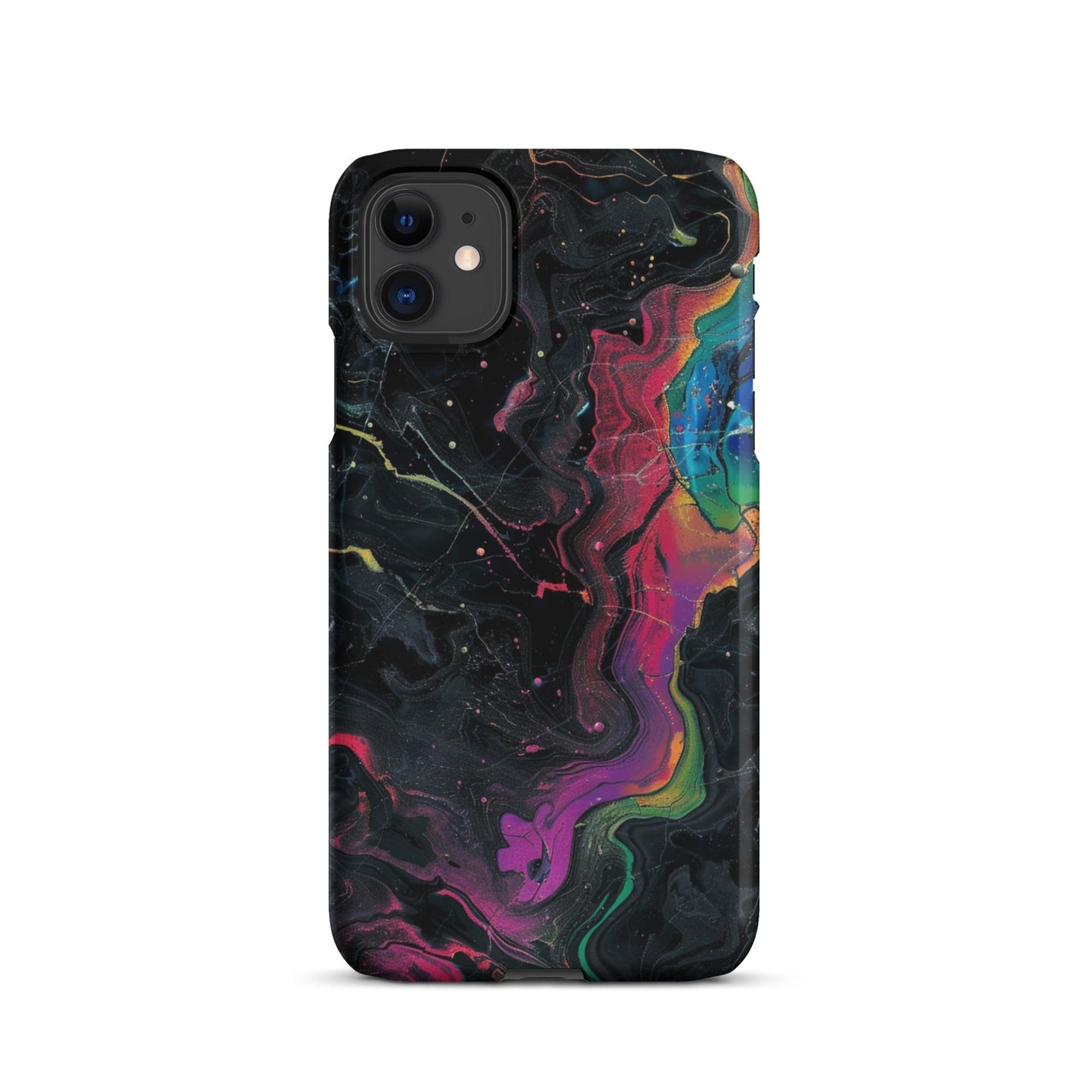 Black rainbow Phone case for iPhone-1