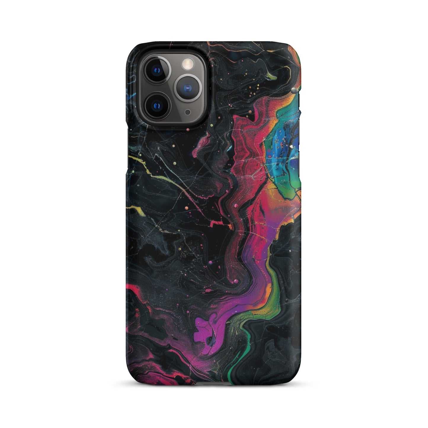Black rainbow Phone case for iPhone-3
