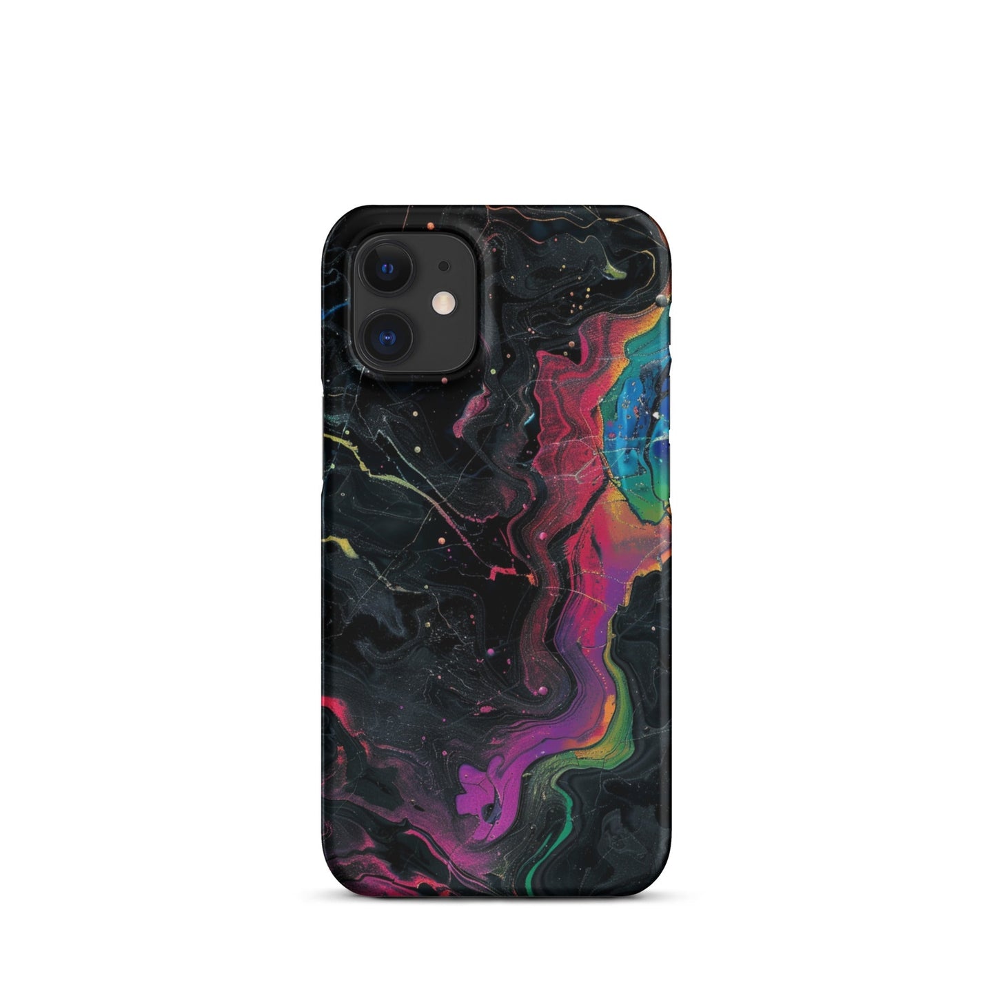 Black rainbow Phone case for iPhone-7