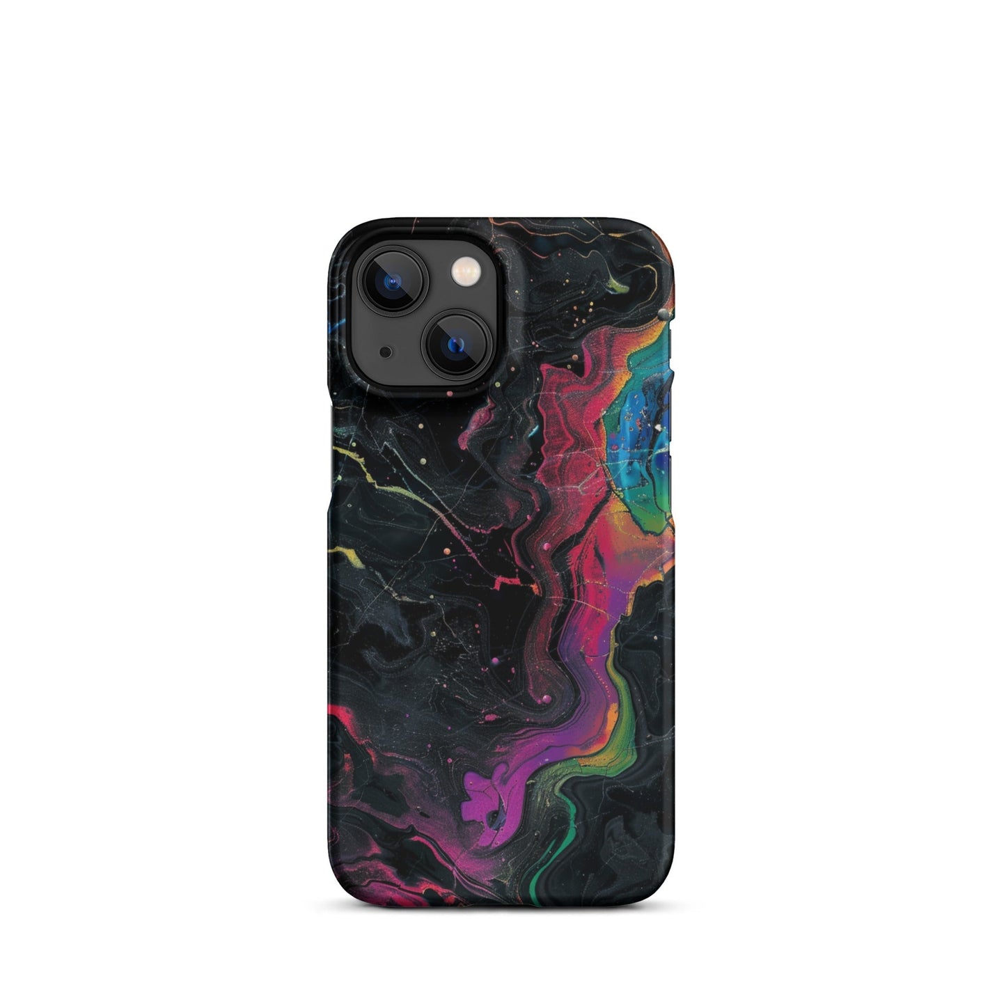Black rainbow Phone case for iPhone-15