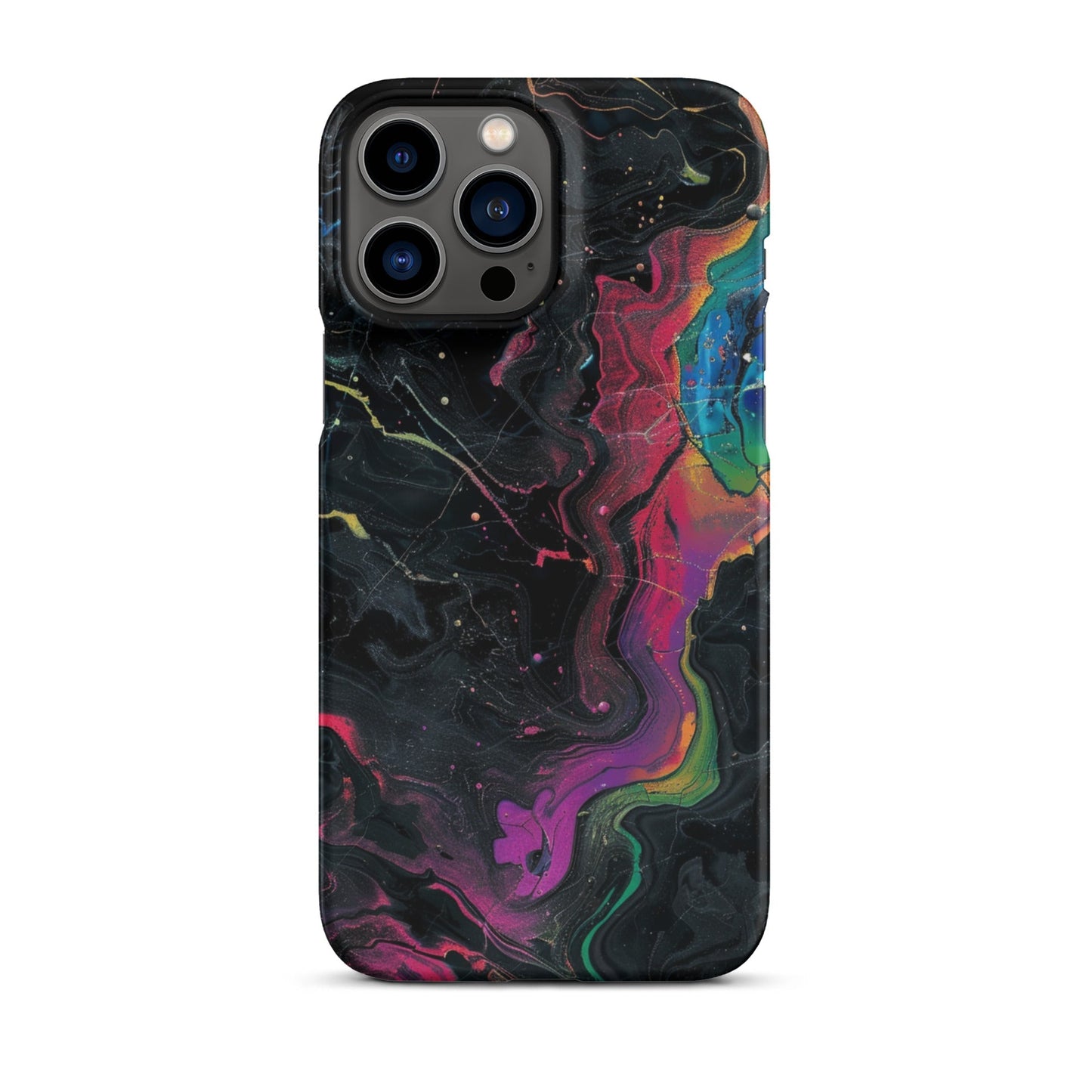 Black rainbow Phone case for iPhone-21